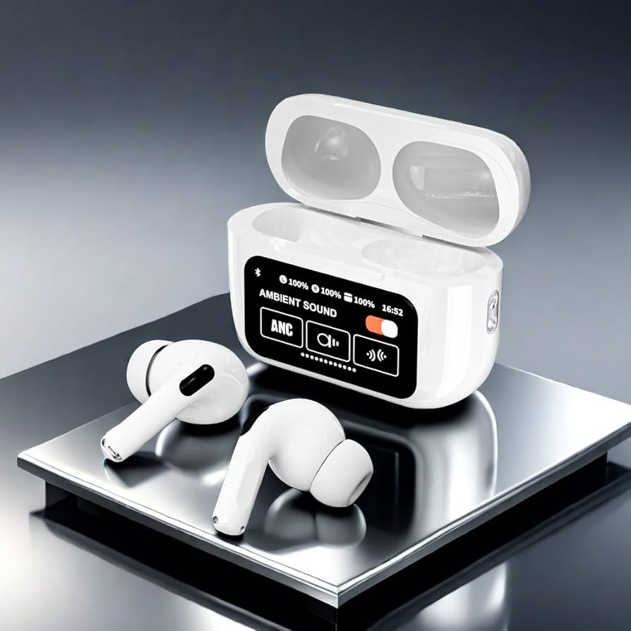 A9 Pro Touch Screen AirPods with Premium Sound – Wireless Bluetooth Earbuds