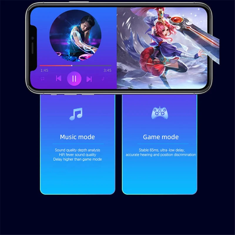 K8 TWS True Wireless Earphones | Low Latency Mini Stereo Headphones for Sport & Gaming