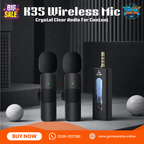 K35 High-Quality Wireless Dual Microphone for Mobile Phone & Camera
