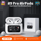 A9 Pro Touch Screen AirPods with Premium Sound – Wireless Bluetooth Earbuds