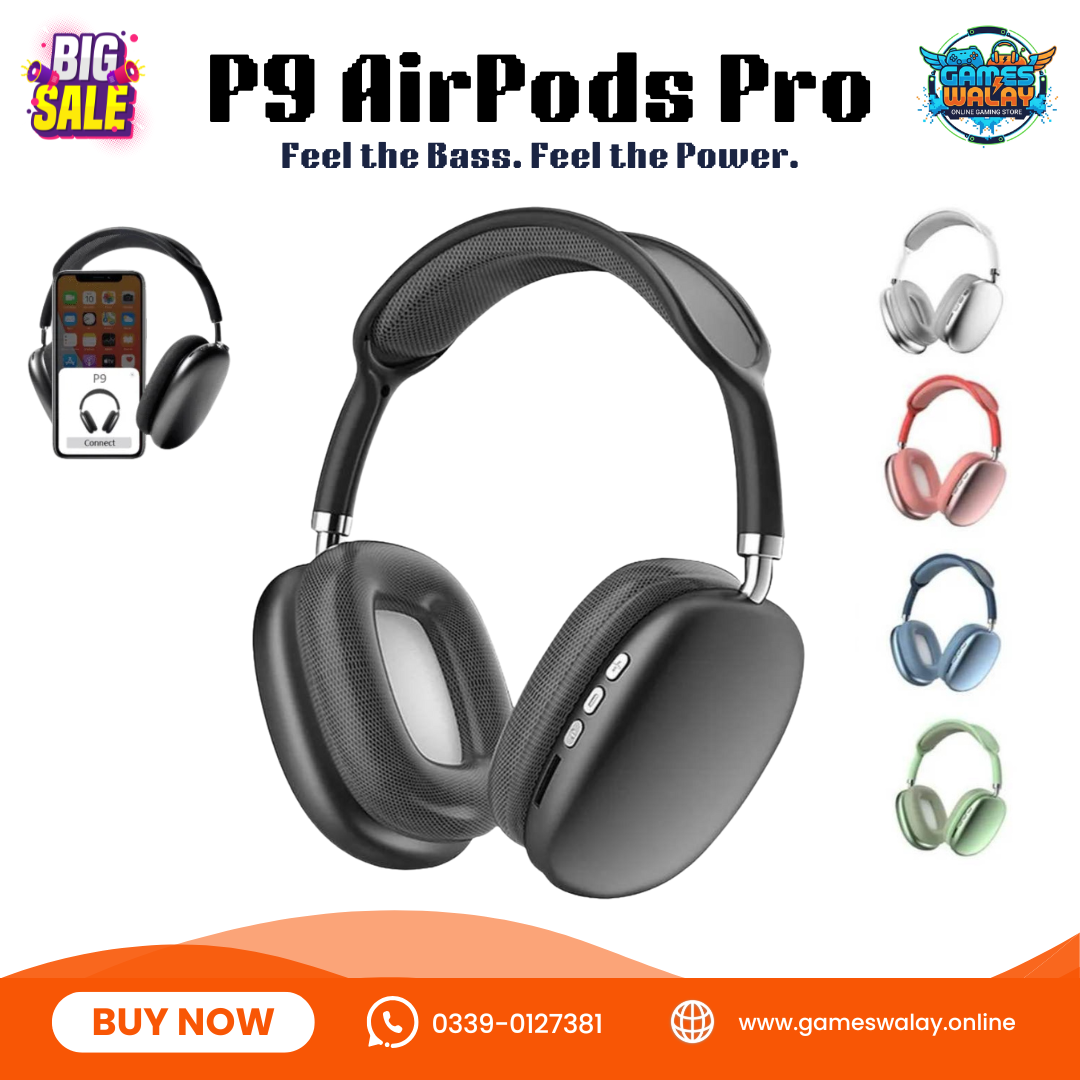 P9 Wireless Bluetooth Headset with HD Sound & Mic – Random Colour