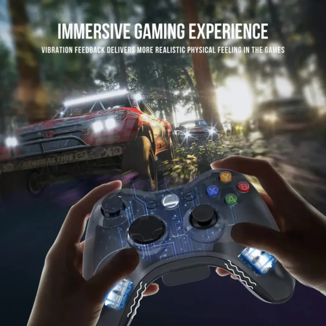 Xbox 360 Wired Controller Gamepad – Dual Vibration Controller for Windows PC & Xbox 360