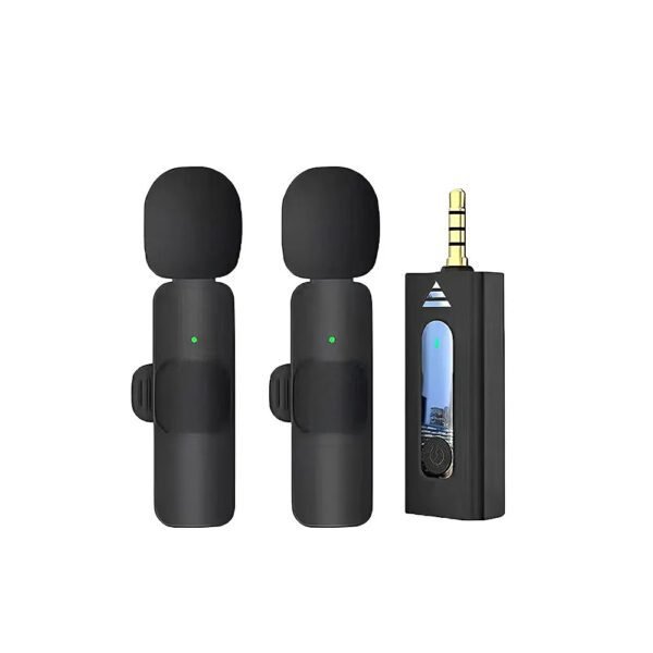 K35 High-Quality Wireless Dual Microphone for Mobile Phone & Camera