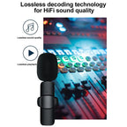 K35 High-Quality Wireless Dual Microphone for Mobile Phone & Camera
