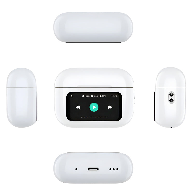 A9 Pro Touch Screen AirPods with Premium Sound – Wireless Bluetooth Earbuds