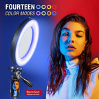 MJ33 33CM (13-inch) RGB LED Soft Ring Light with Phone Holder – Without Stand